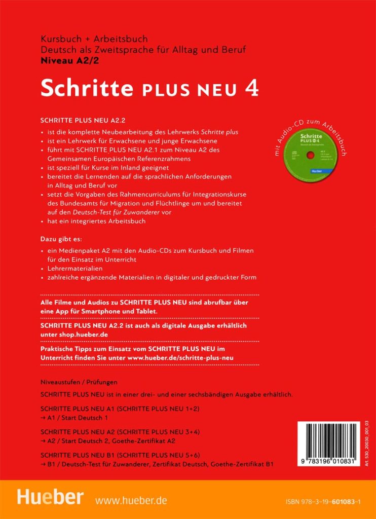دانلود کتاب آلمانی شریته پلاس جدید Schritte Plus neu 4 A2.2