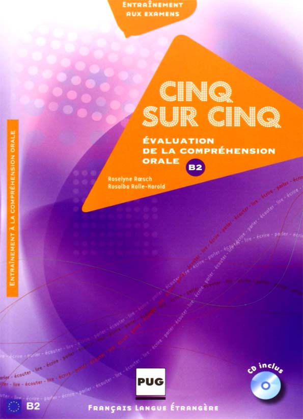 کتاب فرانسوی Cinq sur cinq Evaluation de la comprehension orale B2